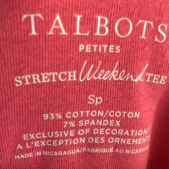 Talbots salmon colored t-shirt - Picture 3 of 3